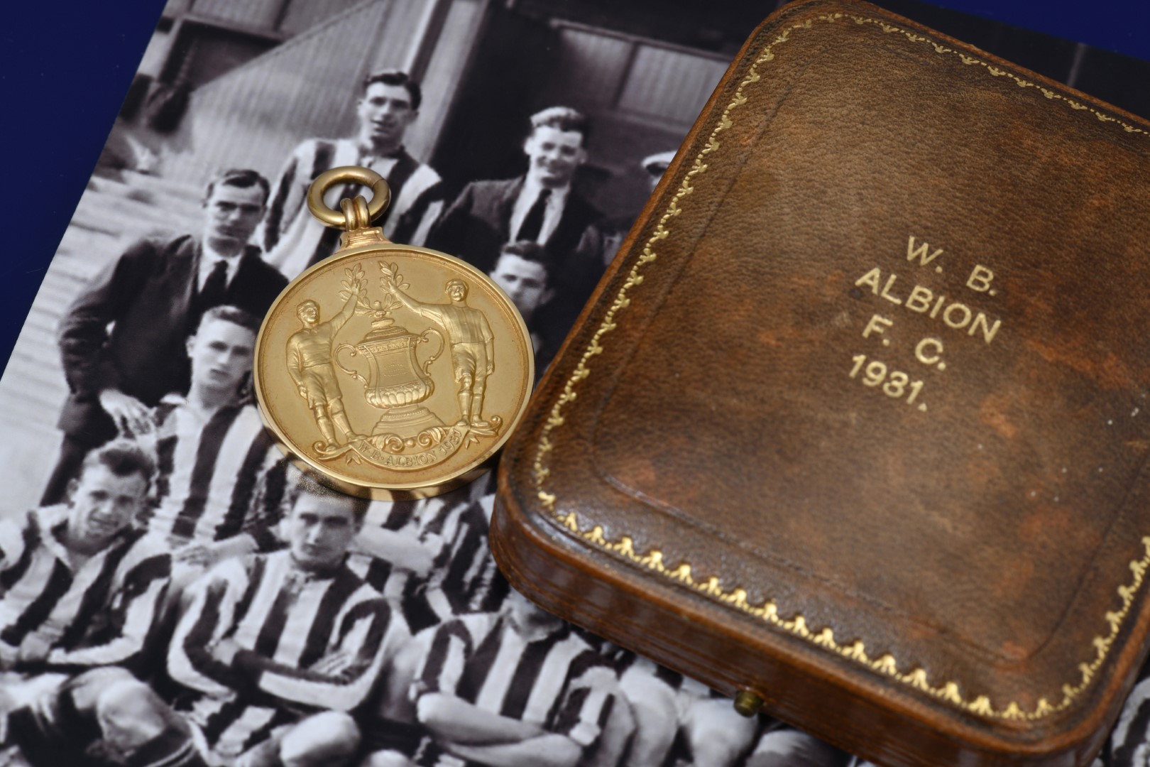 FA Cup winners medal from 1931 awarded to E Smith assistant secretary of West Bromwich Albion