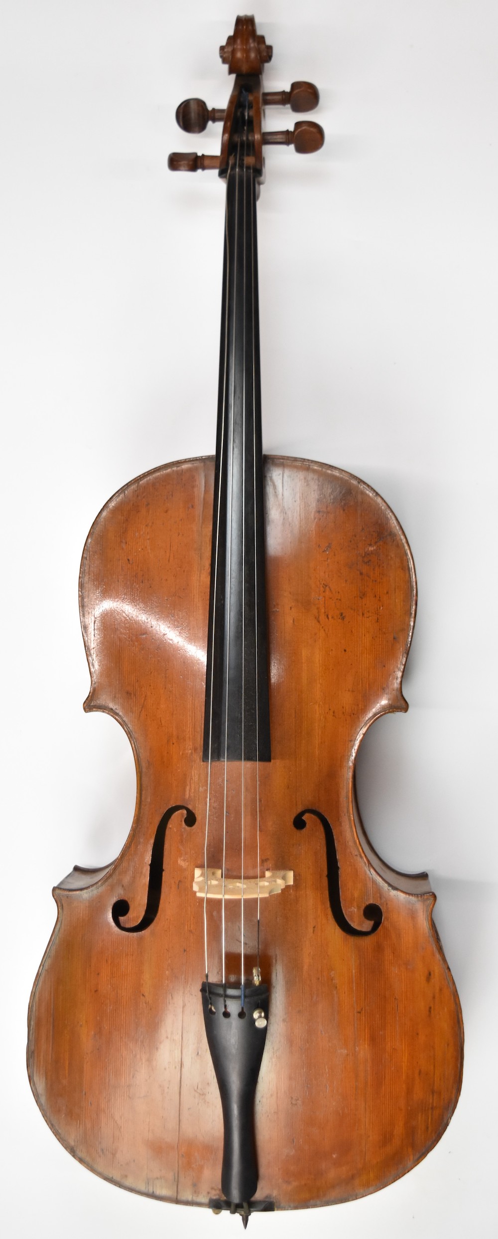 19Thc Single Back Cello With Rosewood Pegs Sold Ś4,600